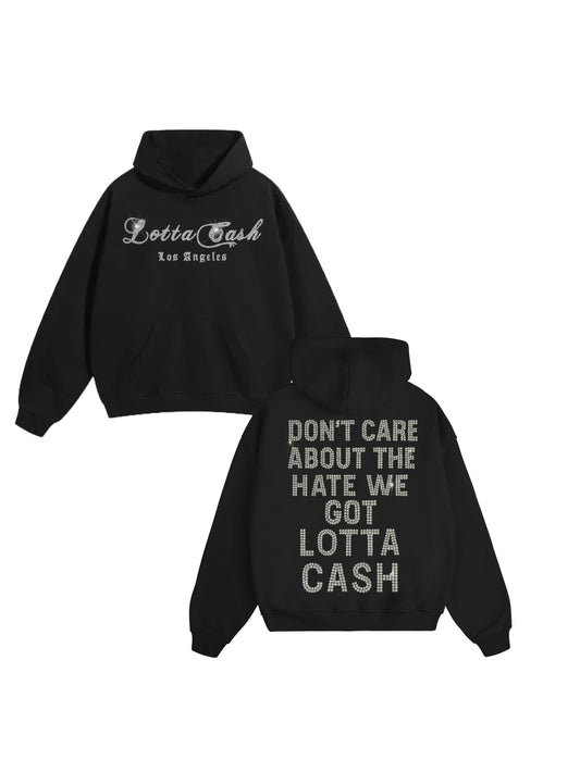 LOTTACASH RHINESTONE HOODIE