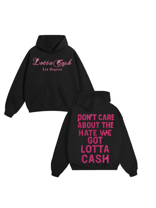 LOTTACASH RHINESTONE HOODIE